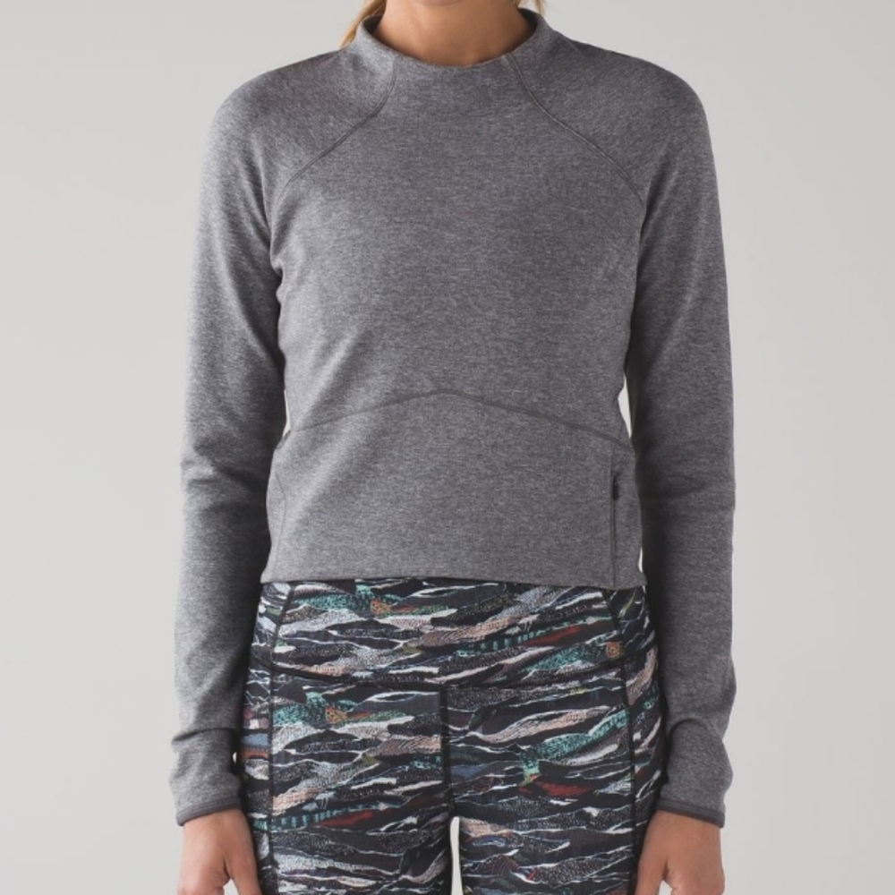lululemon Hill and Valley Mock Neck Long Sleeve